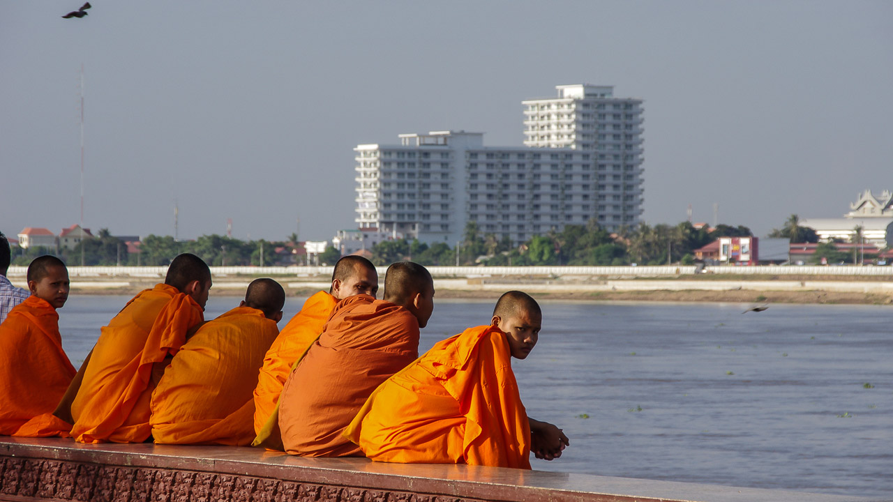 Kambodscha - Dezember 2012<br>Phnom Penh, Riverside am Tonle Sap