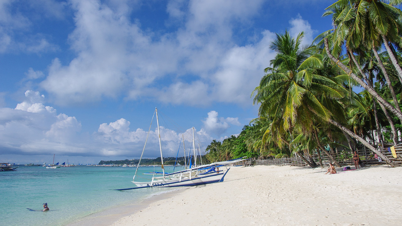 Philippinen - Dezember 2013<br>Boracay, Whitesand Beach im Süden